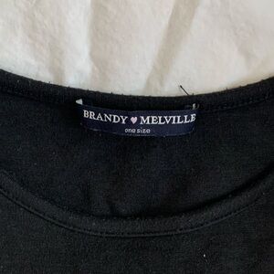 Brandy Melville Classic Black Tee